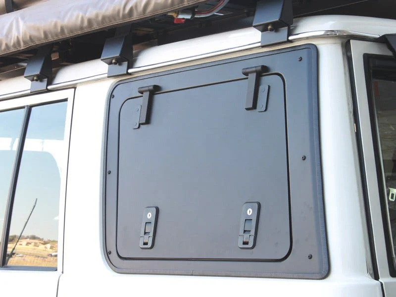Toyota Land Cruiser 76 Gullwing Window / Left Hand Side Aluminium - Image 3